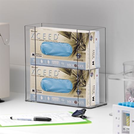 Standard Top-Loading Glove Dispensers Double - 11"W x 3.75"D x 10"H