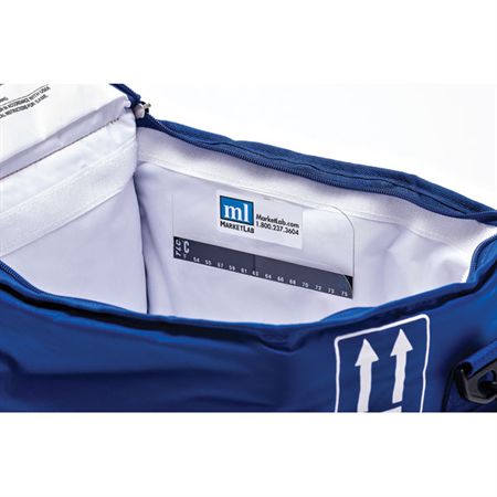 Dry Ice Dual Chamber Tote Dual Chamber Transport Bag with Dry Ice Liners - 16"W x 9"D x 9"H - Blue