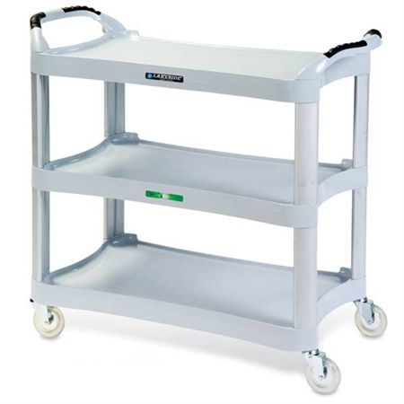 Dual Handle Utility Cart Grey - 20"W x 42"L x 37.5"H