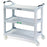 Dual Handle Utility Cart Grey - 20"W x 42"L x 37.5"H
