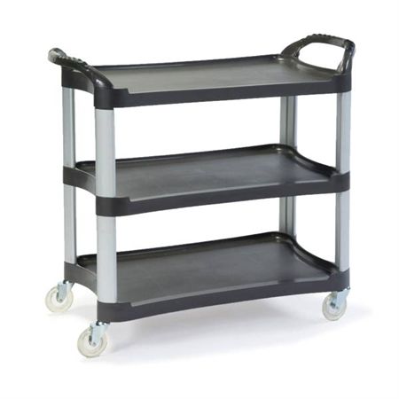 Dual Handle Utility Cart Grey - 20"W x 42"L x 37.5"H