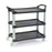 Dual Handle Utility Cart Grey - 20"W x 42"L x 37.5"H