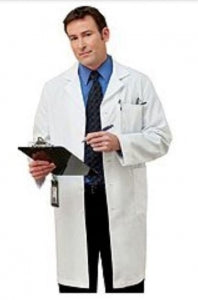 Encompass 5-Pocket Men's Poly / Cotton Lab Coats - COAT, LAB, MENS, SIZE 32 - 267-011-32