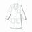 Encompass Group, LLC Encompass Basic Princess Style Lab Coats - Lab Coat, Princess Style, Women's, Bust 44.5, Size 20 - 47401-W20