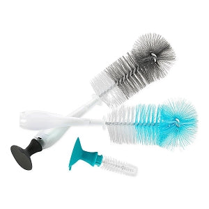 Evenflo Feeding Evenflo 2-in-1 Bottle Brush - Evenflo Bottle Brush, 2-in-1, Gray and Teal, 2/Pack - 3501211