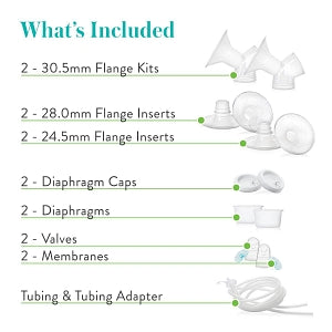 Evenflo Feeding Evenflo Breast Pump Replacement Parts Kit - Advanced Double Electric Replacement Parts Kit, 12 per Case