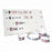 Endur Id Endur ID Family Sheet Maternity Bands - Family Sheet Maternity Bands, 2 Adult Bands + 1 Pediatric Band + 1 Infant Band with Flap Style Closure, Overall Sheet 6.5" x 11" - EF-4-LA