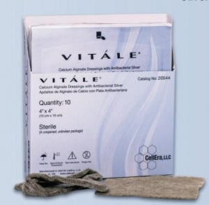 CellEra Vitale Calcium Alginate Dressings - Vitale Silver Calcium Alginate Dressing, 4" x 8" - 20548