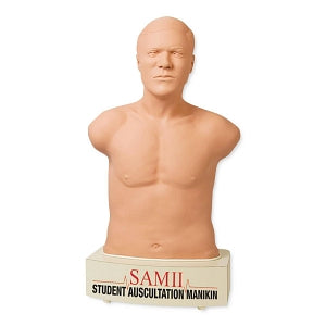 Cardionics SAM II Student Auscultation Manikin - Auscultation Training Manikin, SAM II, Light Skin - 718-8800