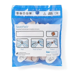 ICU Medical SwabCap Disinfection Cap - SwabCap Needle-Free Connector Disinfection Cap, 200-Count Carton - SCXT3-2000