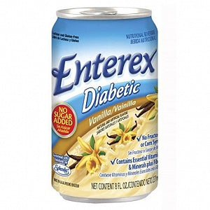 Victus Enterex Diabetic Beverages - Enterex Powder Supplement, Vanilla, 8 oz. Can - 63336