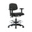 Ecom Seating Vinyl Medium Back Chairs - Vinyl Medium Back Chair, Black, Chrome Base, Foot Ring, Tilt, Armrests, Casters - VMBCH-CR-T1-A1-CF-CC-8540