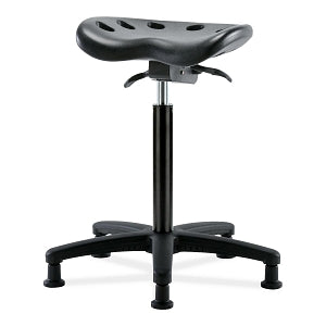 E Com Seatin, Inc. Polyurethane Tractor Standing-Height Stools without Foot Rest - STOOL, PU, BENCH, SIT STD, NO FOOT RING, BLK - PTHBST-RG-NF-RG-BLK