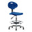 E Com Seating Erie High Bench-Height Chairs - CHAIR, ERIE PU, CHR, HIGH, CHR FR, GLIDES, BLU - TPHBCH-CR-A0-CF-RG-BLU