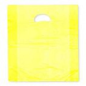 Elkay Plastics HDPE Merchandise Bags with Die-Cut Handles - BAG, MERCHANDISE, 0.7MIL, 16X4X24, YELLOW - CH24YE