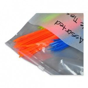 Elkay Plastics Polyethylene Slide-Seal Bags - Polyethylene Slide-Seal Bag, Clear with White Block, 3 Mil, 9" x 12" - FSL30912W