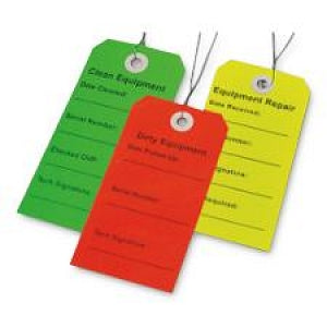 Elkay Equipment Tags - TAG, YELLOW, REPAIR EQUIPMENT, 2.3125X4.75 - TREL