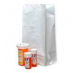 Elkay Plastics White Pharmacy Bag - BAG, WHITE PHARMA, W/ADH, 6X3.5X11X3.5 - WPB6312