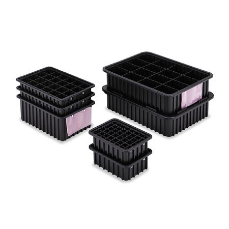 ESD Dividable Storage Box 10.9"W x 16.5"L x 7"H