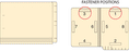 Barkley Match End Tab Folder 2-Ply End Tab Fastener Position #1 & #3 250/Case