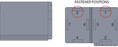 Barkley Match End Tab Folder 2-Ply End Tab Fastener Position #1 & #3 50/Box