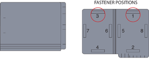 Barkley Match End Tab Folder 2-Ply End Tab Fastener Position #1 & #3 50/Box