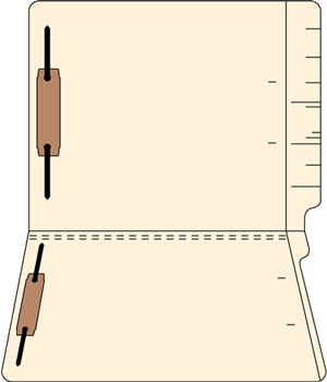 Barkley Match End Tab Folder 2-Ply End Tab Fastener Position #1 & #3 50/Box