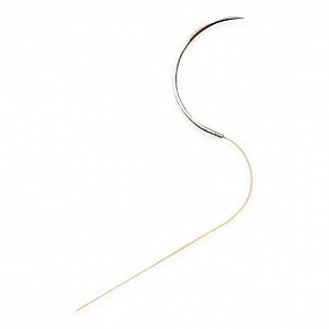 Ethicon Straight Cutting Plain Gut Absorbable Sutures - Surgical Gut Suture, SC-1, Size 4/0, 18" - 1824H