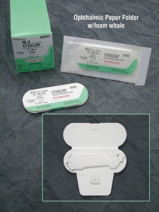 Ethicon Ethilon Sutures - Ethilon Suture, Black Monofilament, Size 10-0, 12" - 9005G