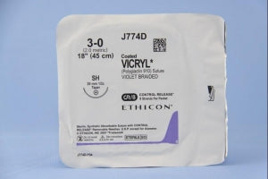 Ethicon Taper Point Vicryl Synthetic Absorbable Sutures - Violet Coate ...