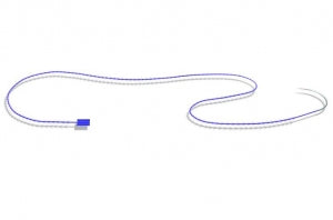 Ethicon Stratafix Knotless Tissue Control Devices - Stratafix Symmetric PDS Plus Suture, Violet, Size 0, 18", with CT-1 Needle, 36 mm - SXPP1A401