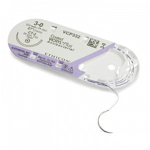 Ethicon Coated Vicryl Plus Antibacterial Suture (Polyglactin 910) - Coated Vicryl Plus Suture, 0, 27, 70 VC - VCP340H