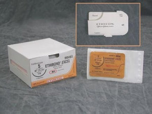 Ethicon Ethibond Excel Polyester Sutures - Ethibond-Excel Suture, Green, PS-3, Size 5/0, 18" - X681G