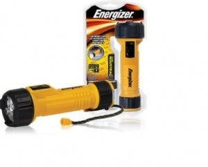 Energizer Industrial 2 D LED Light - Eveready Industrial Economy LED Flashlight, Yellow Case, 2 D Batteries - 1251L