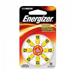 Energizer Battery Hearing Aid Batteries - Zinc Hearing Aid Batteries, Size 10, 1.4 V - AZ10DP-8