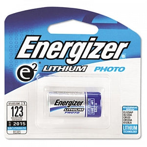 Eveready Energizer Lithium Photo Batteries - 123 Lithium Photo Battery, 3V - EL123APBP