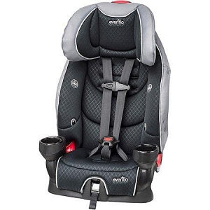 evenflo black and gray car seat Evenflo Company SecureKid Booster Car Seats
