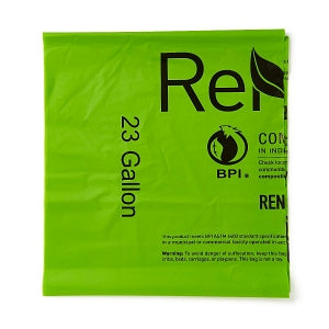 Renew Packaging Compostable Bags - 23-gallon 1-Mil Compostable Bag, 28" x 42" - TL-2842X1