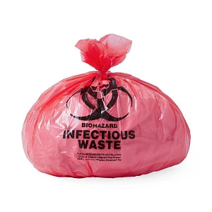 Medline Medline Low Density Biohazard Liners - LINER, RED, 24X32, MEDIUM, PRINT - EVSBL243212RP