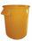 Impact Products Inc Round Trash Cans - Heavy-Duty Round Trash Can, Yellow, 44 gal. - 7744-16-90