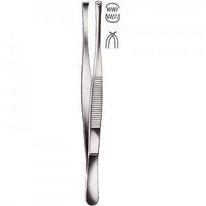 Fine Surgcial Inc Tissue Forceps - Tissue Forceps, 3 x 4 Teeth, 6" - GS65-840