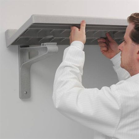 Easy-Clean Polypropylene Solid Shelf 36"W x 14"D