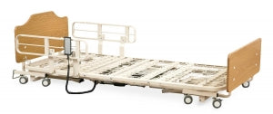 Medline Alterra 1232 Hi-Low Long-Term Hospital Beds - Alterra 1232 4-Motor Hi-Low Hospital Bed with Solar Oak Head / Footboards, Standard Rails, Mounting Hardware and Mattress Retainers - FCE1232QO