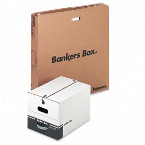 Fellowes Bankers Box STOR / FILE Medium-Duty Storage Boxes - STOR / DRAWER Extra Strength Medium-Duty Storage Box with String / Button, Letter / Legal Size, 12" x 15.5" x 10.25" - 00025