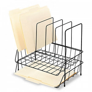 Fellowes Manufacturing Wire Double Tray with File Sorter - Wire Double Tray with File Sorter. - 72371