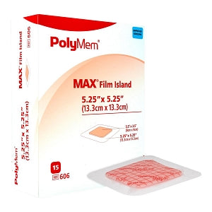 Ferris PolyMemFilm Adhesive Island Dressings - PolyMem MAX Film Island Grayline Medical Ferris PolyMemFilm Adhesive Island Dressings - PolyMem MAX Film Island Grayline Medical