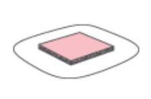 Ferris PolyMem Cloth Border Adhesive Wound Dressings - PolyMem Cloth Border Adhesive Dressing, Square, 2" x 2" - 7203