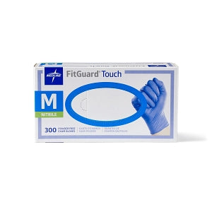 Medline FitGuard Touch Powder-Free Nitrile Exam Gloves - FitGuard Touch Powder-Free Nitrile Exam Gloves, Size M - FG3002
