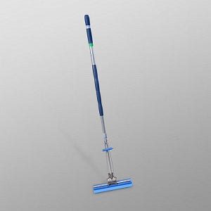 Freudenberg Medical Vileda Professional Aluminum Extendable Roll-O-Matic Mops - Roll-O-Matic Clean Room Mop with Aluminum Extendable Handle, Straight, 14" - 122910