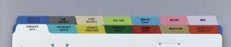 First Healthcare Products Divider Sets - Divider Set, Polyethylene Hospital, Side Opening, 14 Tab - 2140AC